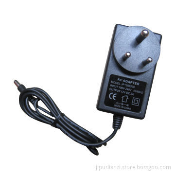 Wall Plug 100-240CV AC, 12V, 2A DC Power Adapter with Africa Plug, FCC/UL/FCC Approved
